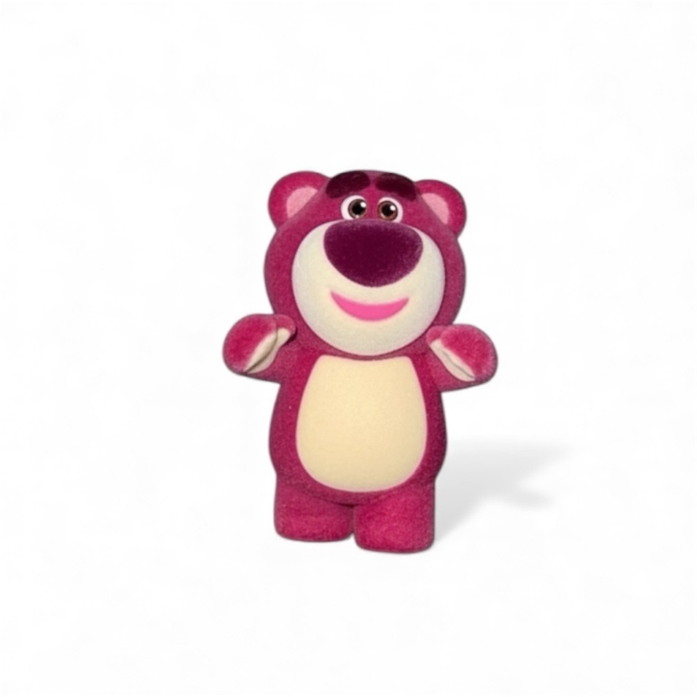 Popmart and toy story Lotso ( Pixar ) pink plastic with fuss on the plastic